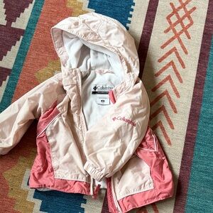 Columbia Kids Light Pink and Coral Raincoat